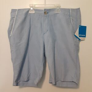 Columbia Adult Womens Blue Walk Short Waist 12 Inseam 10 Hike Outdoors